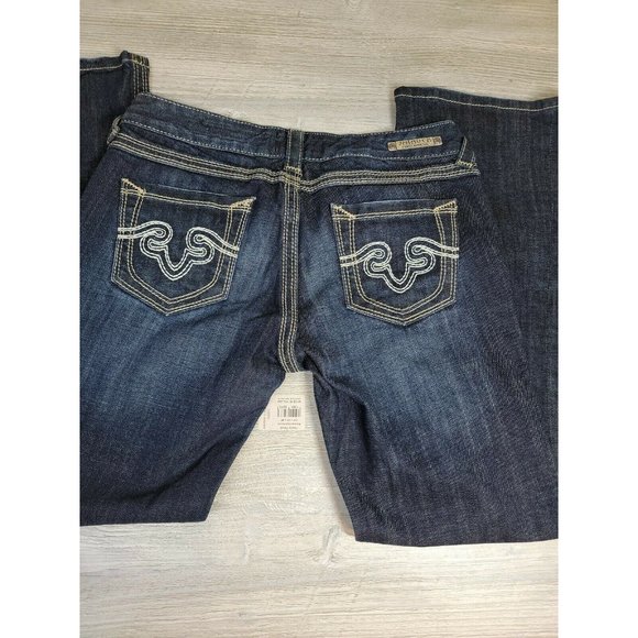 ROCK & REPUBLIC for Express Boot Cut Jeans Size 29 (MEASURE 32X30) - Picture 8 of 9